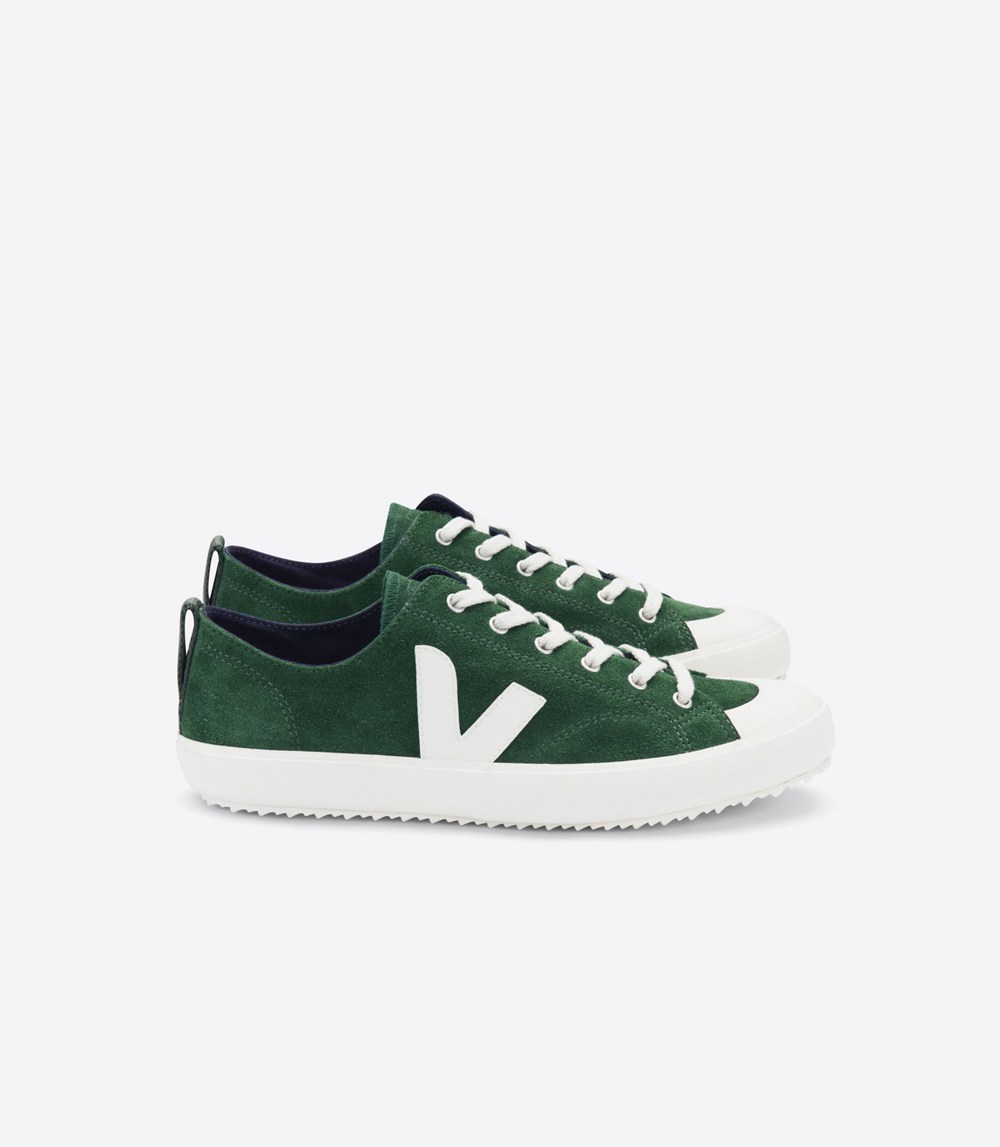 Veja Sneakers Womens - Nova Suede - Green/White - 3186MSNHA